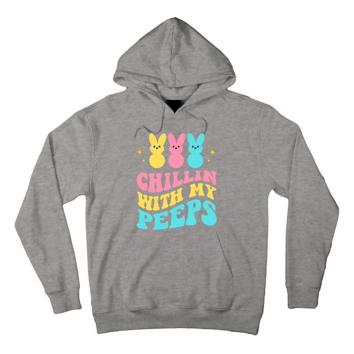 Chillin With My Peeps Cute Easter Tall Hoodie