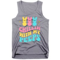 Chillin With My Peeps Cute Easter Tank Top