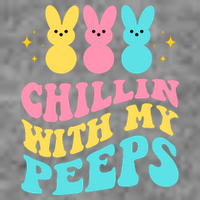 Chillin With My Peeps Cute Easter Wool Snapback Cap