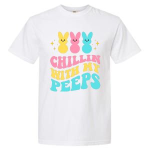 Chillin With My Peeps Cute Easter Garment-Dyed Heavyweight T-Shirt