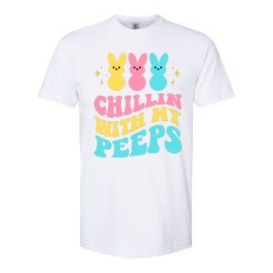 Chillin With My Peeps Cute Easter Softstyle CVC T-Shirt