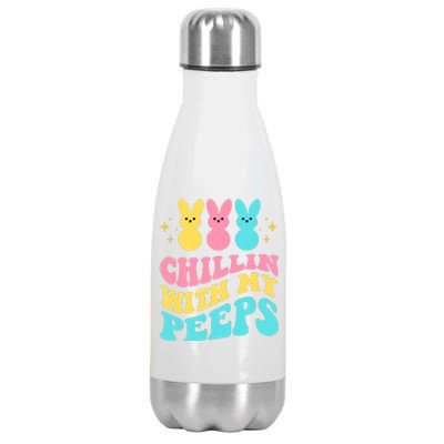 Chillin With My Peeps Cute Easter Stainless Steel Insulated Water Bottle