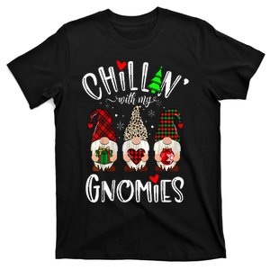 Chillin With My Gnomies Christmas Gnome Family Matching Xmas T-Shirt