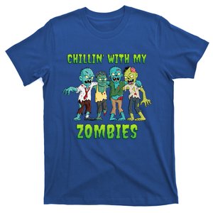 Chillin With My Zombies Halloween T-Shirt