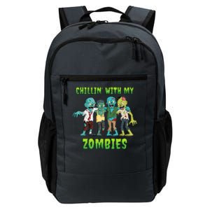 Chillin With My Zombies Halloween Daily Commute Backpack