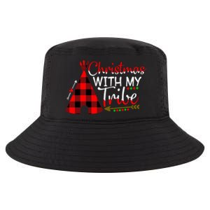 Christmas With My Tribe Red Plaid Family Matching Outfit Gift Cool Comfort Performance Bucket Hat