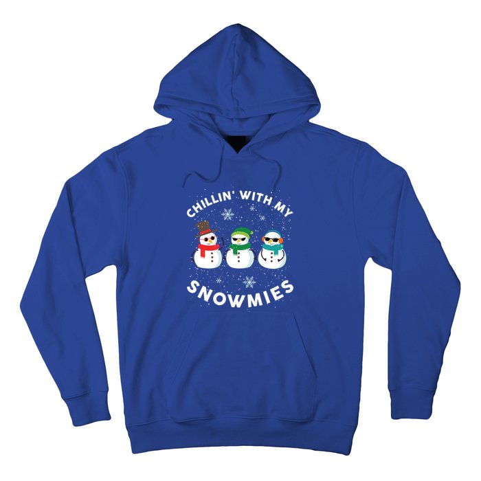 Chillin With My Snowmies Cute Snow Ugly Christmas Sweater Gift Hoodie