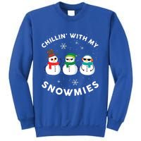 Chillin With My Snowmies Cute Snow Ugly Christmas Sweater Gift Sweatshirt