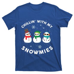 Chillin With My Snowmies Cute Snow Ugly Christmas Sweater Gift T-Shirt