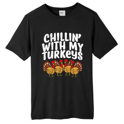 Chillin With My Turkeys Tall Fusion ChromaSoft Performance T-Shirt