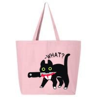 Cat What Murderous Tuxedo Cat With Knife Halloween Costume 25L Jumbo Tote