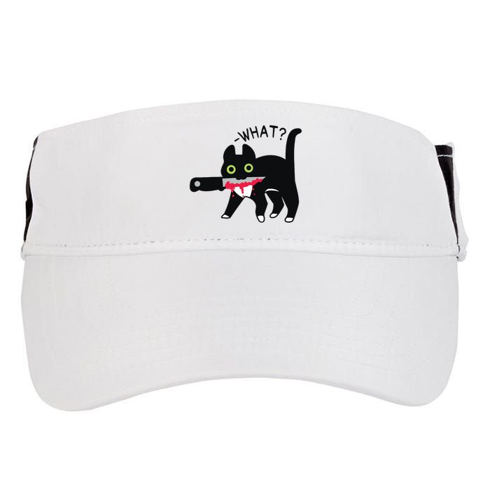 Cat What Murderous Tuxedo Cat With Knife Halloween Costume Adult Drive Performance Visor