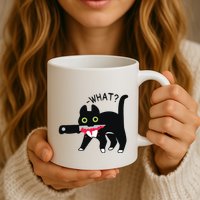 Cat What Murderous Tuxedo Cat With Knife Halloween Costume Mug