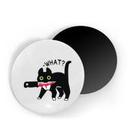 Cat What Murderous Tuxedo Cat With Knife Halloween Costume Magnet