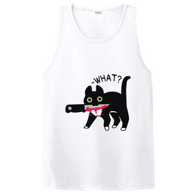 Cat What Murderous Tuxedo Cat With Knife Halloween Costume PosiCharge Competitor Tank