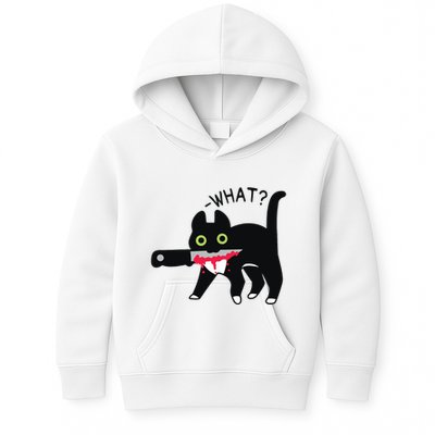 Cat What Murderous Tuxedo Cat With Knife Halloween Costume Kids Hoodie