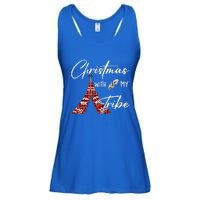 Christmas With My Tribe Red Plaid Family Matching Outfit Gift Ladies Essential Flowy Tank