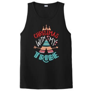 Christmas With My Tribe Red Plaid Family Matching Outfit Gift PosiCharge Competitor Tank