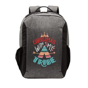 Christmas With My Tribe Red Plaid Family Matching Outfit Gift Vector Backpack