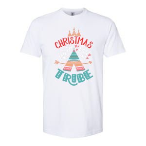 Christmas With My Tribe Red Plaid Family Matching Outfit Gift Softstyle CVC T-Shirt