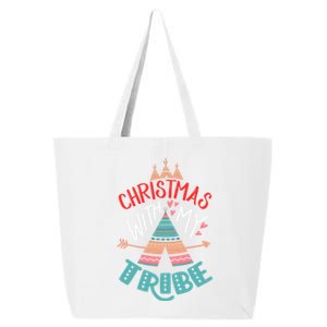 Christmas With My Tribe Red Plaid Family Matching Outfit Gift 25L Jumbo Tote