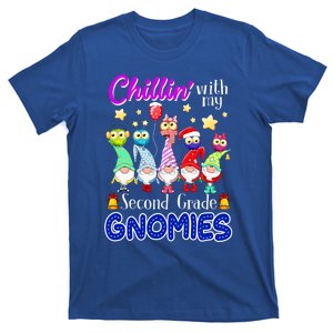 Chillin With My Second Grade Gnomies Christmas Gift T-Shirt