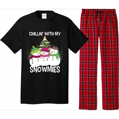 Chillin' With My Snowmies Xmas Snow Gift Pajama Set