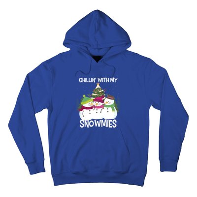 Chillin' With My Snowmies Xmas Snow Gift Hoodie