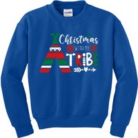 Christmas With My Tribe Red Plaid Family Matching Outfit Gift Kids Sweatshirt