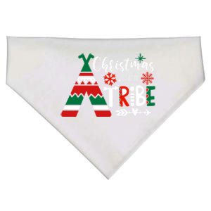 Christmas With My Tribe Red Plaid Family Matching Outfit Gift USA-Made Doggie Bandana