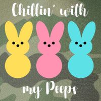 Chillin With My Peeps Easter Bunny Funny Cute Legacy Tie Dye Trucker Hat