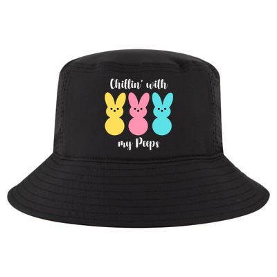 Chillin With My Peeps Easter Bunny Funny Cute Cool Comfort Performance Bucket Hat