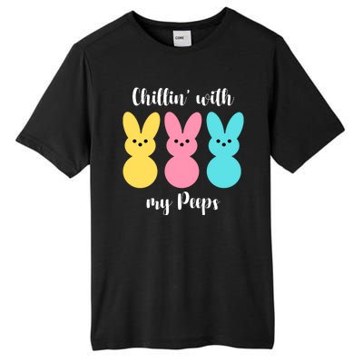 Chillin With My Peeps Easter Bunny Funny Cute Tall Fusion ChromaSoft Performance T-Shirt