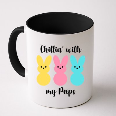 Chillin With My Peeps Easter Bunny Funny Cute Mug