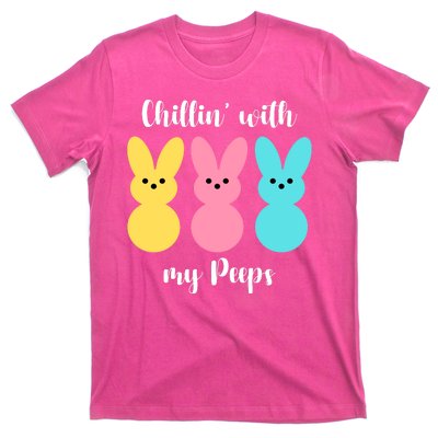 Chillin With My Peeps Easter Bunny Funny Cute T-Shirt