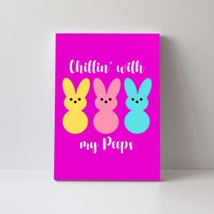 Chillin With My Peeps Easter Bunny Funny Cute Canvas