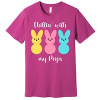 Chillin With My Peeps Easter Bunny Funny Cute Premium T-Shirt