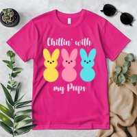 Chillin With My Peeps Easter Bunny Funny Cute Premium T-Shirt