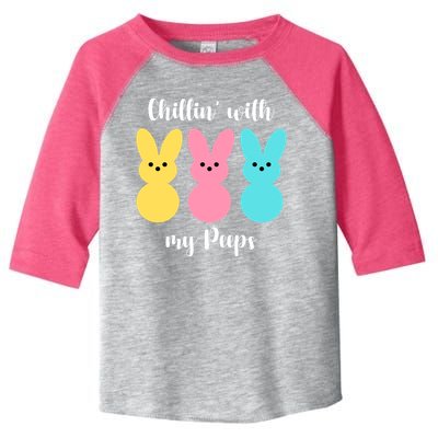 Chillin With My Peeps Easter Bunny Funny Cute Toddler Fine Jersey T-Shirt