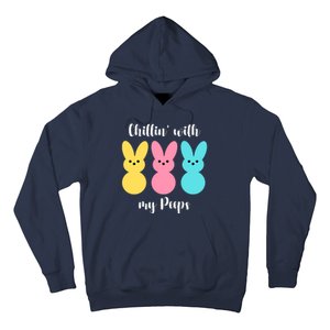 Chillin With My Peeps Easter Bunny Funny Cute Hoodie