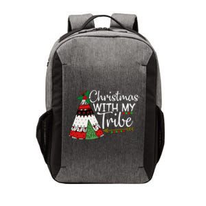 Christmas With My Tribe Red Plaid Family Matching Outfit Great Gift Vector Backpack