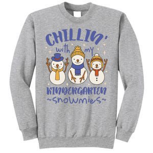 Chillin With My Kindergarten Snowmies Cute Winter Sweatshirt