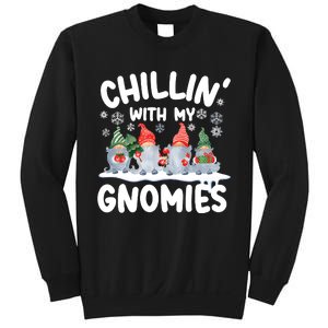 Chillin With My Gnomies Funny Christmas Sweatshirt