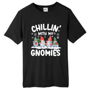 Chillin With My Gnomies Funny Christmas Tall Fusion ChromaSoft Performance T-Shirt