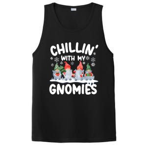 Chillin With My Gnomies Funny Christmas PosiCharge Competitor Tank