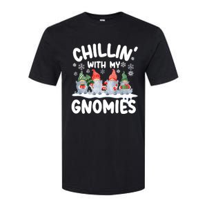 Chillin With My Gnomies Funny Christmas Softstyle CVC T-Shirt