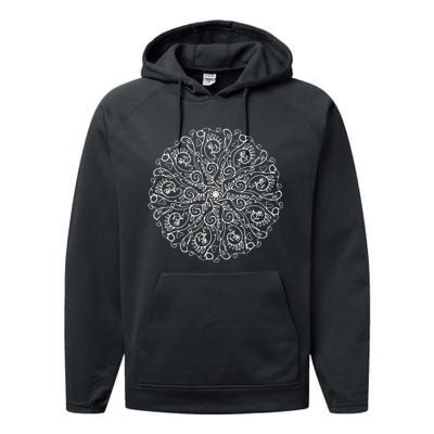 Curse Word Mandala Performance Fleece Hoodie