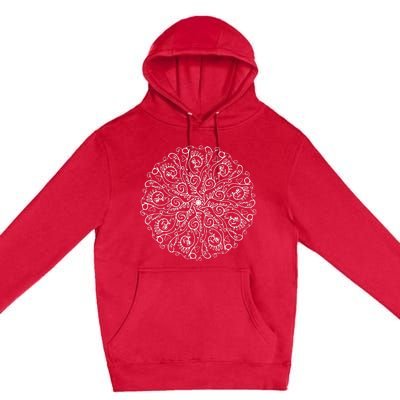 Curse Word Mandala Premium Pullover Hoodie