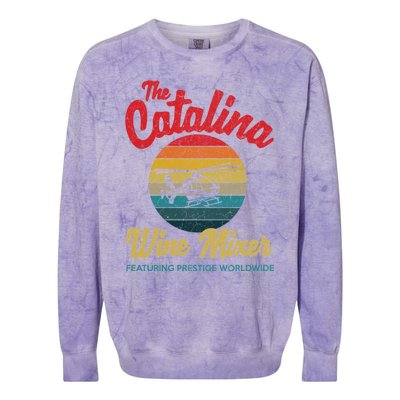 Catalina Wine Mixer Vintage Retro Distressed Colorblast Crewneck Sweatshirt