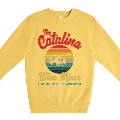 Catalina Wine Mixer Vintage Retro Distressed Premium Crewneck Sweatshirt